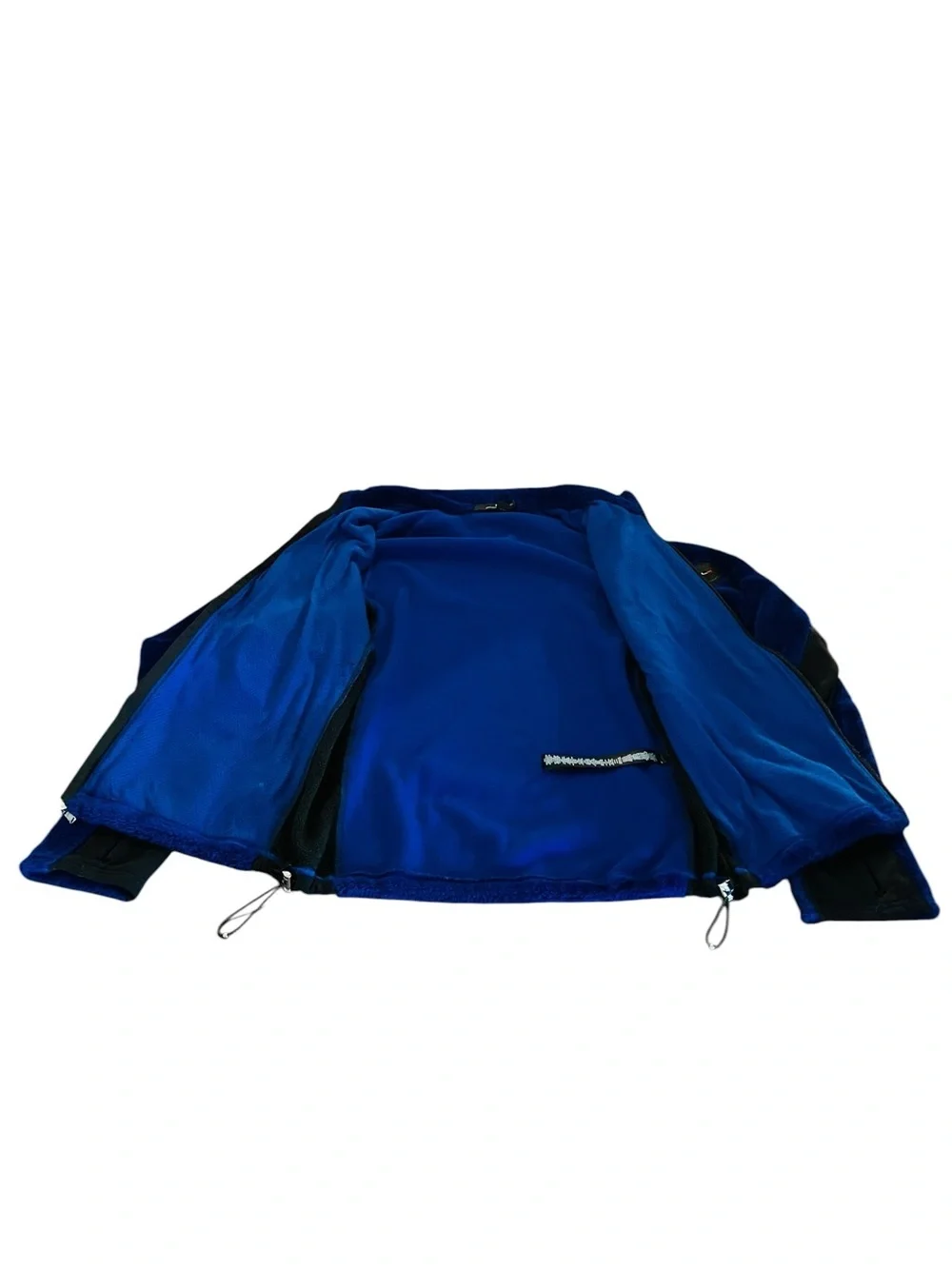 RLX Ralph Lauren Men’s Navy Blue & Black Fleece Racing Jacket SZ Large